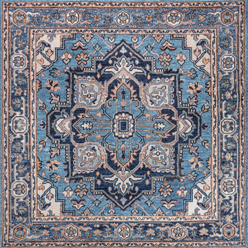 Cirali Ornate Large Medallion Washable Area Rug